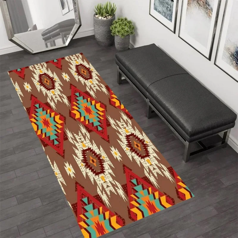 Wholesale Commercial Printing - Tapete Longo Boho, Tapete Antiderrapante, Tapete