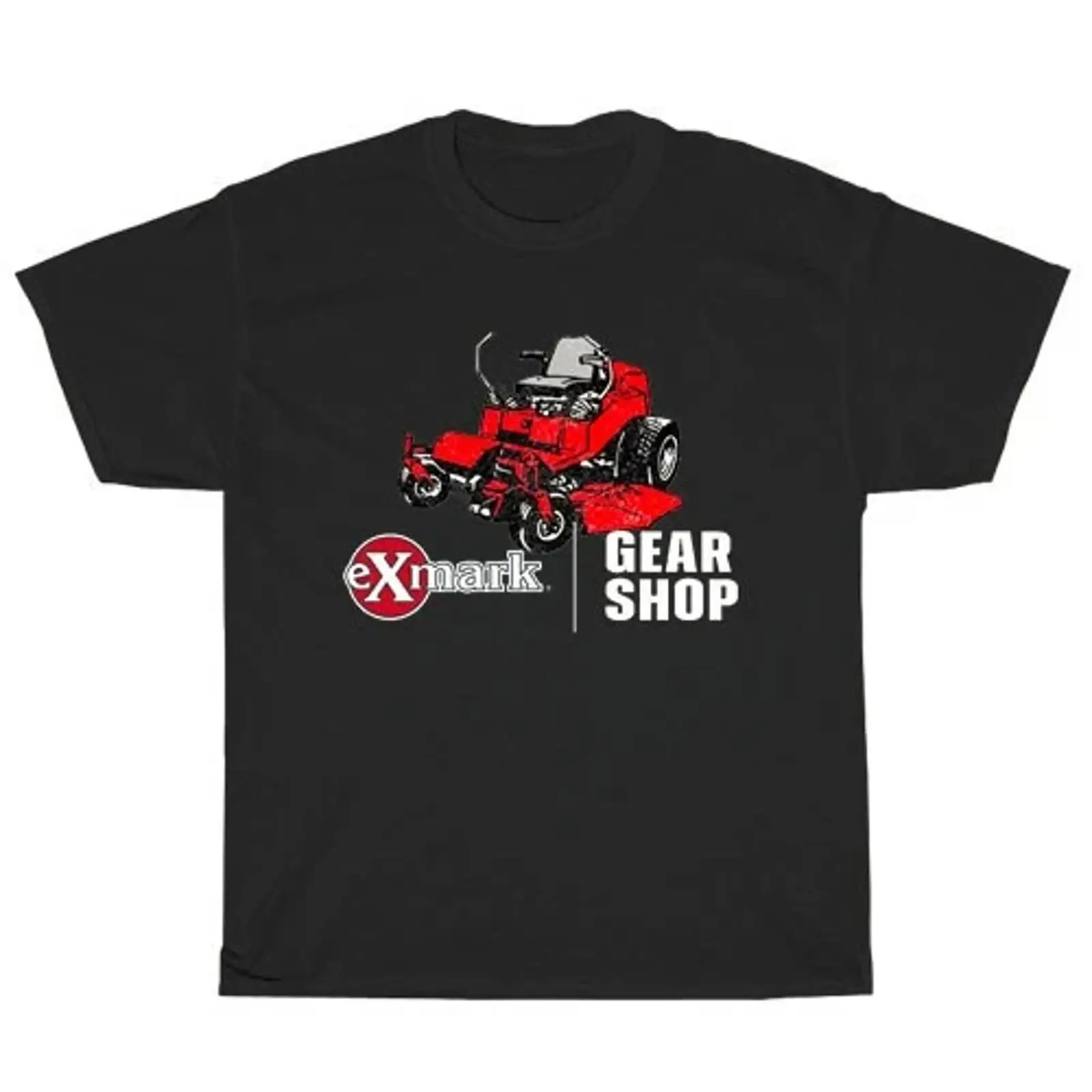 Commercial Printing Images - Camiseta masculina americana com logotipo Exmark