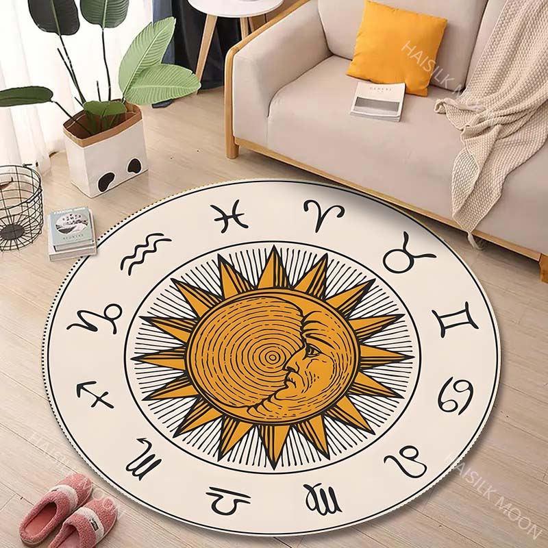 Commercial Printing Images - Tapete redondo com estampa de signos