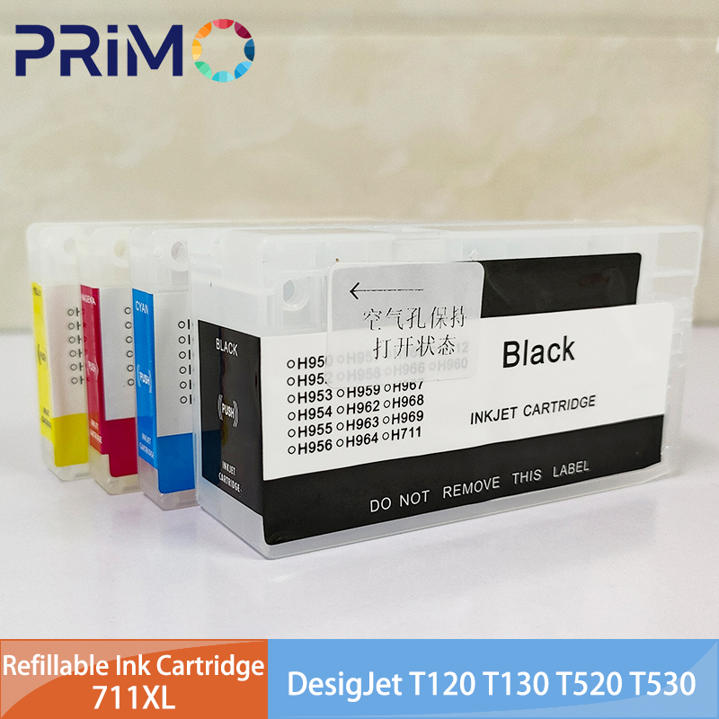 Solvent Printer Ink - Cartucho de tinta recarregável 711 711XL
